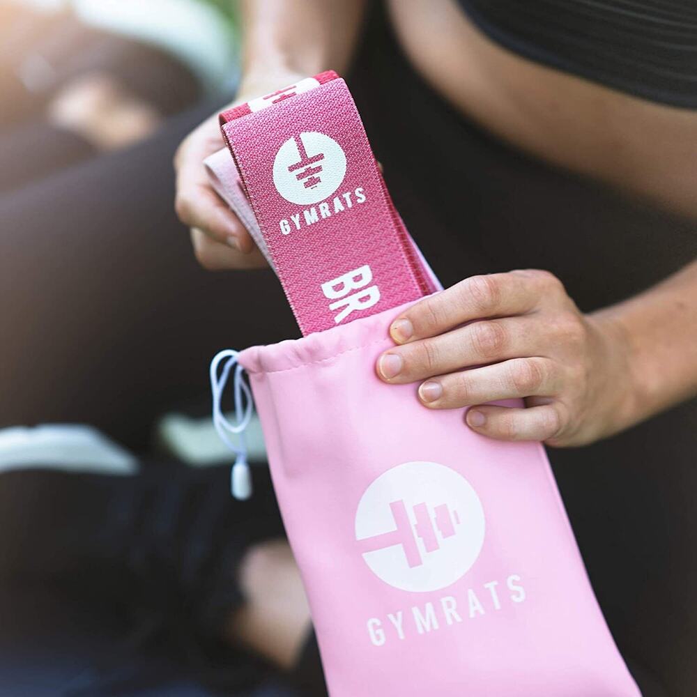 GymRats Resistance Bands: Exercise Fitness Bands Set of 4 100% Latex Booty Bands - Picture 5 of 12